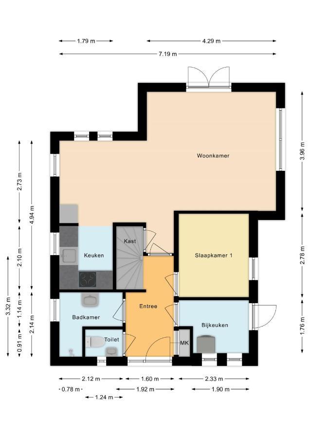 New 3 Bedroom House 7 People Ewijk 외부 사진